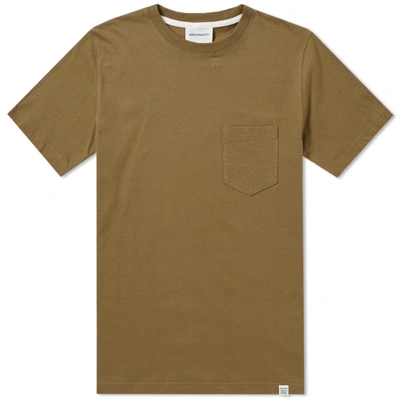 Norse Projects Johannes Pocket Tee In Green
