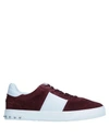 Valentino Garavani Sneakers In Maroon