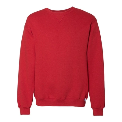 Russell Athletic Dri Power Crewneck Sweatshirt In Red