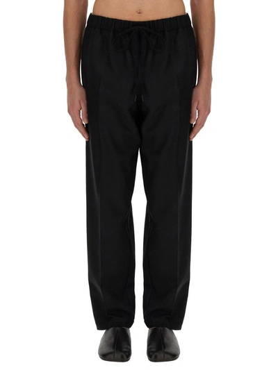 Mm6 Maison Margiela Pants With Tapered Leg In Black