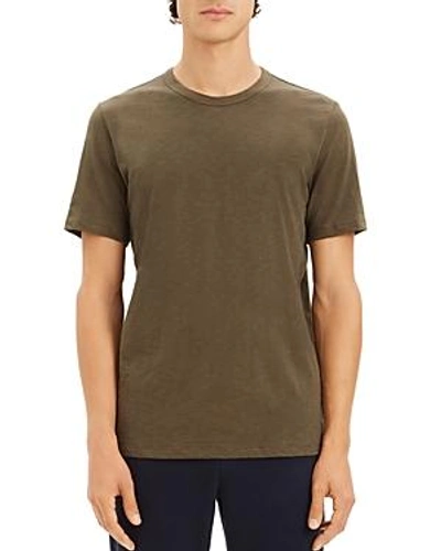 Theory Essential Crewneck Short Sleeve Tee In Military