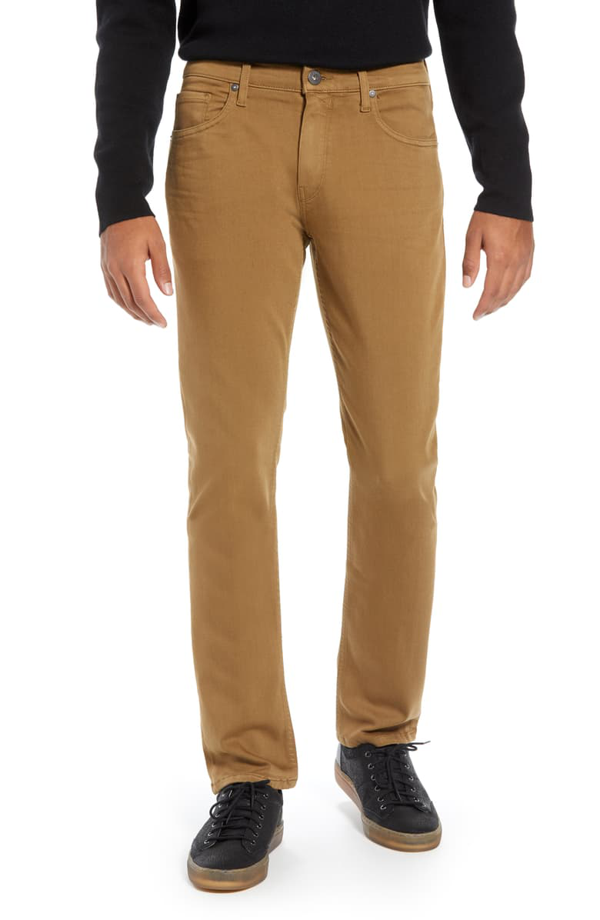 Paige Federal Slim Straight Fit Jeans In Laurel Tan | ModeSens