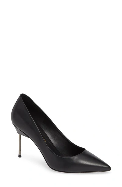 Kurt Geiger Leather Britton Pumps 90 In Black Leather