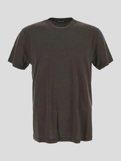 Tom Ford T-shirt In Darkchocolate