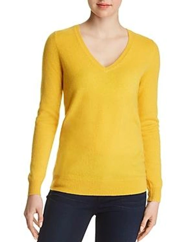 C By Bloomingdale's V-neck Cashmere Sweater - 100% Exclusive In Sunflower