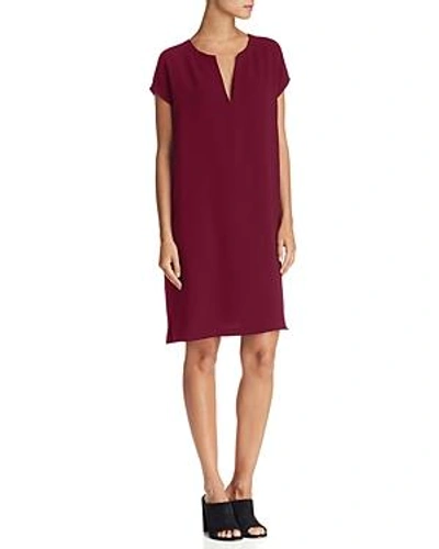 Theory Saturnina Shift Dress In Pink Currant