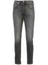 Levi's 501 High-rise Ankle Skinny Jeans In Black