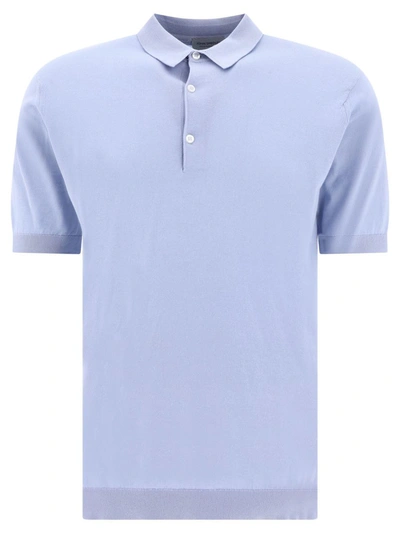 John Smedley Adrian Polo Shirts In Blue