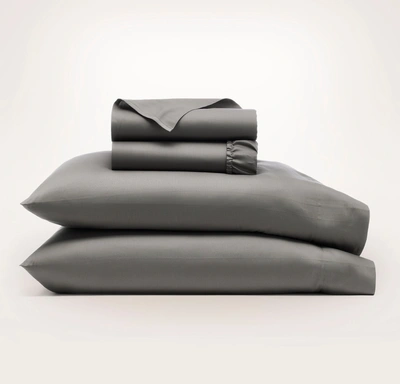 Boll & Branch Organic Signature Patterned Sheet Set In Stone Textured Stripe