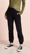 Cotton Citizen The Brooklyn High-rise Cotton-jersey Jogging Bottoms In Black