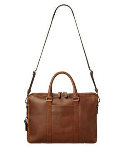 Shinola Leather Computer Briefcase In Brown