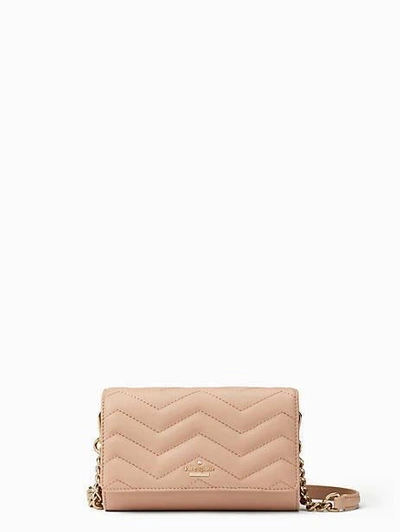 Kate Spade Reese Park – Wyn Quilted Leather Crossbody In Ginger Tea