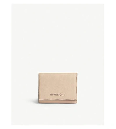 Givenchy Pandora Leather Trifold Wallet In Powder