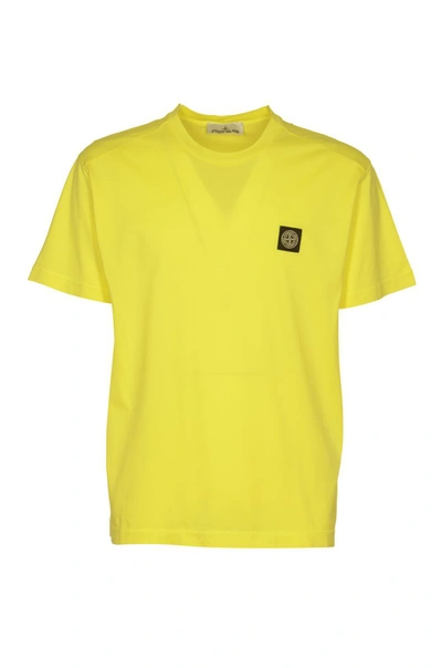 Stone Island T-shirts And Polos In Fluorescent Yellow