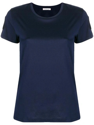 Moncler Short Sleeved T-shirt In Blue