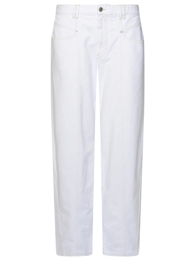 Isabel Marant Étoile Isabel Marant Etoile Woman White Cotton Jeans