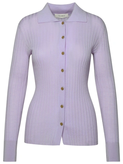 Lisa Yang 'aria' Lilac Cashmere Cardigan Woman In Multicolor