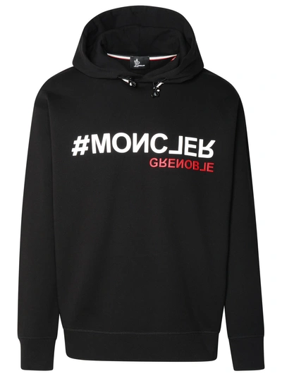 Moncler Grenoble Man Black Cotton Sweatshirt