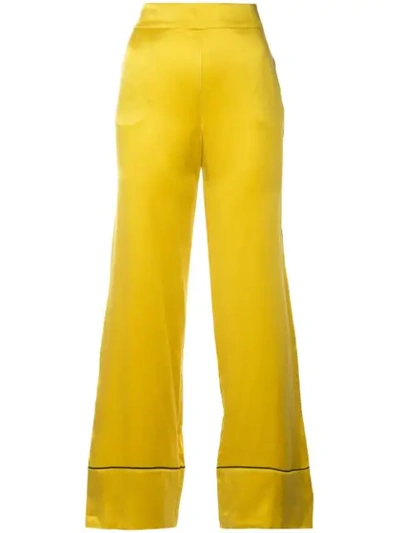 Asceno Piped Trousers - Yellow