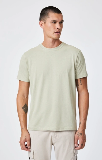 Mavi Natural Dyed Crew Neck T-shirt In Tea In Green