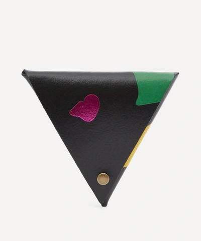 Ark Abstract Samosa Purse In Black