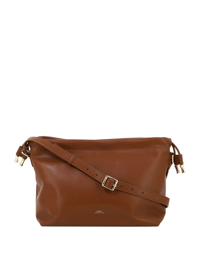 A.p.c. "ninon" Shoulder Bag In Brown