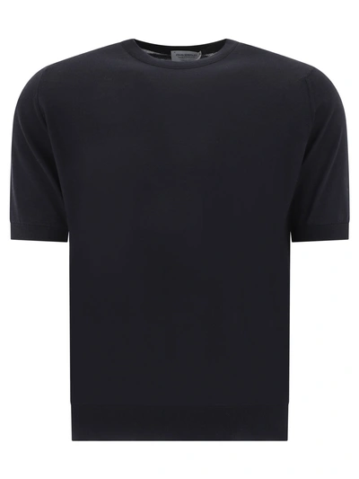 John Smedley Kempton T-shirts In Black