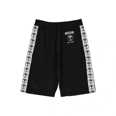 Moschino Couture Couture Contrasting Band Shorts In Black