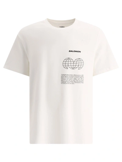 Salomon "globe Graphic" T Shirt In White