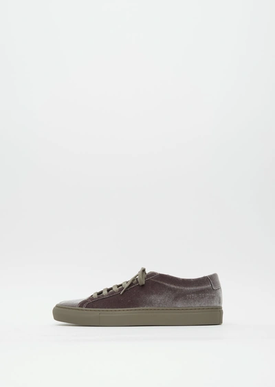 Common Projects Achillies In Velvet In Brown 3621