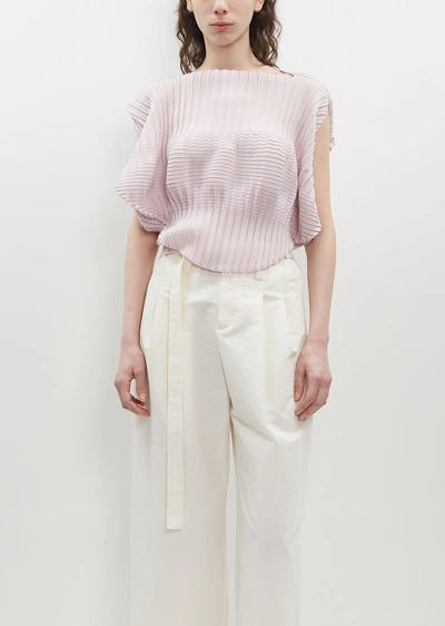 Issey Miyake Aerate Pleats Shirt In Light Pink