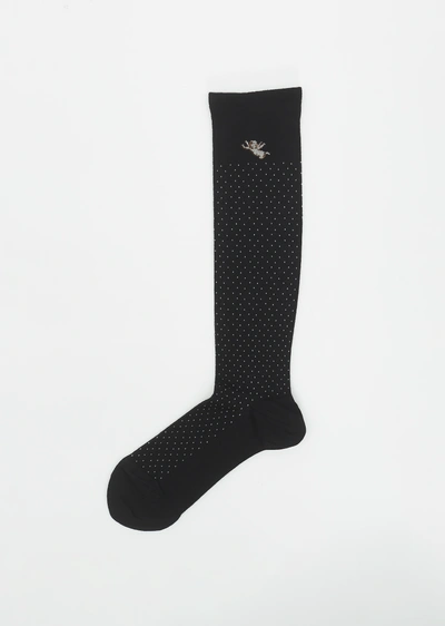 Antipast Angel Compression High Socks In Black
