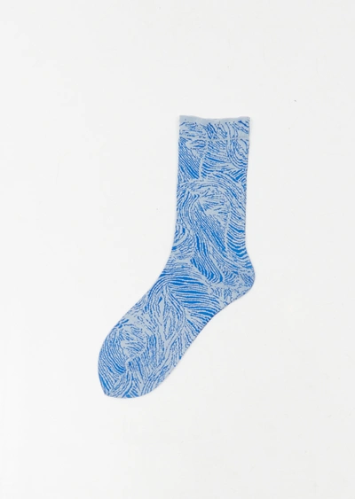 Issey Miyake Bread Socks In Blue