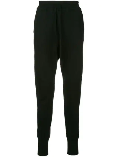 Forme D'expression Blousoned Curved Leg Trousers In Black