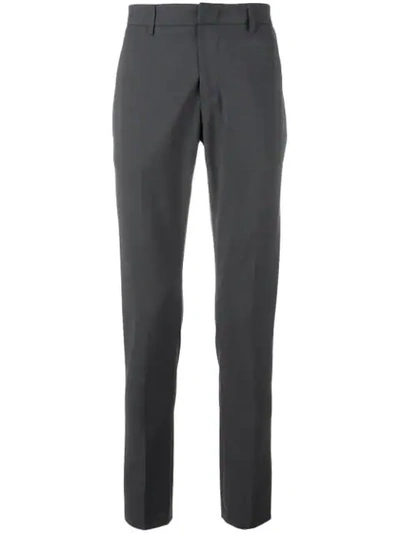 Dondup Slim Fit Tailored Trousers In Grey