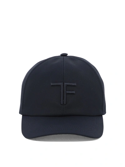 Tom Ford Baseball Cap With Logo In Blue