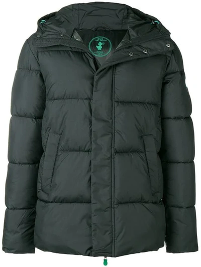 Save The Duck Hooded Padded Jacket - Green