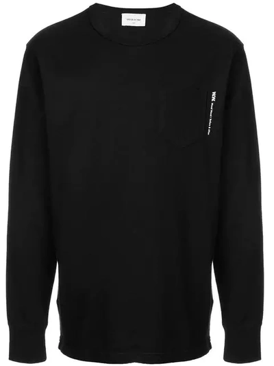 Wood Wood Chest Pocket Sweatshirt - Black