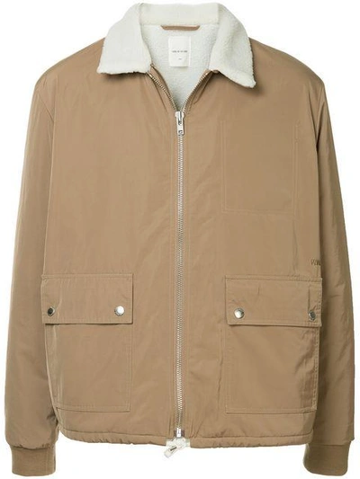 Wood Wood Lightweight Zip Front Jacket In Brown