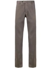 Pt01 Straight Leg Trousers In Brown