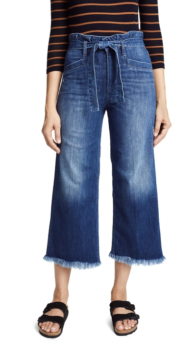 Paige Sutton Cropped Paperbag Waist Jeans In Marcielle
