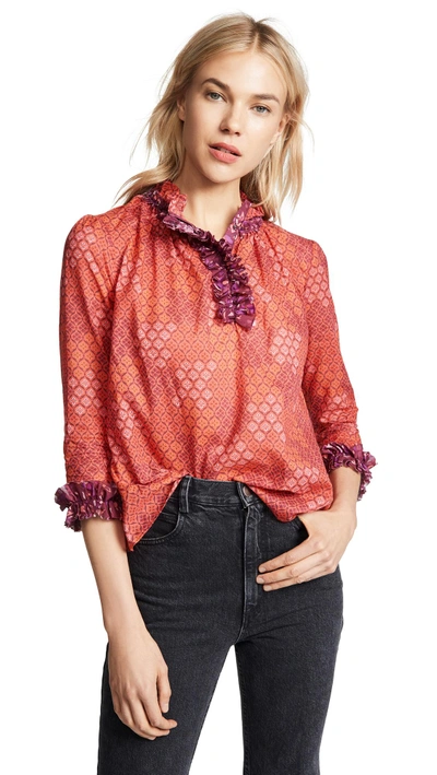 Warm Ines Blouse In Red