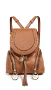 See By Chloé Olga Small Backpack In Caramelo