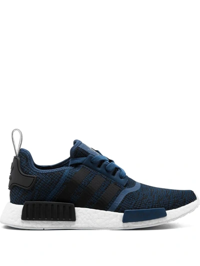 Adidas Originals Nmd_r1 "trace Grey/yellow" Sneakers In Purple