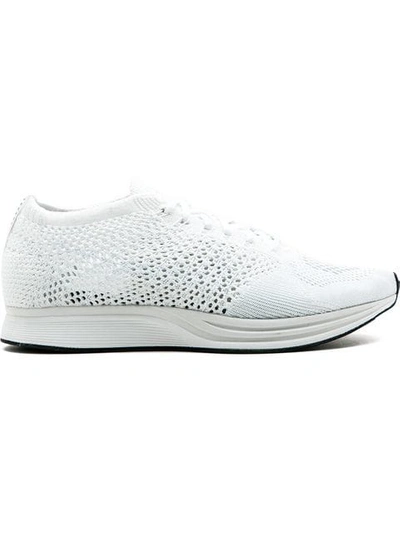 Nike Flyknit Racer Sneakers In White