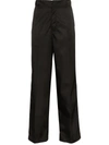 Prada Nylon Logo Badge Trousers - Black