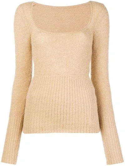 Jacquemus Fitted Top - Neutrals