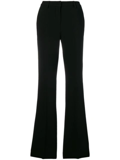 Brag-wette Tailored Flared Trousers - Black