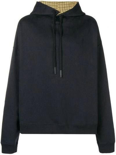 Raf Simons Oversized Hoodie In Black