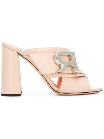 Rochas Slip-on Mules In Pink